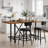 Bochini 62.99 L x 31.49 W Dining Table Counter Height Kitchen Table with Metal Footrest-350905986