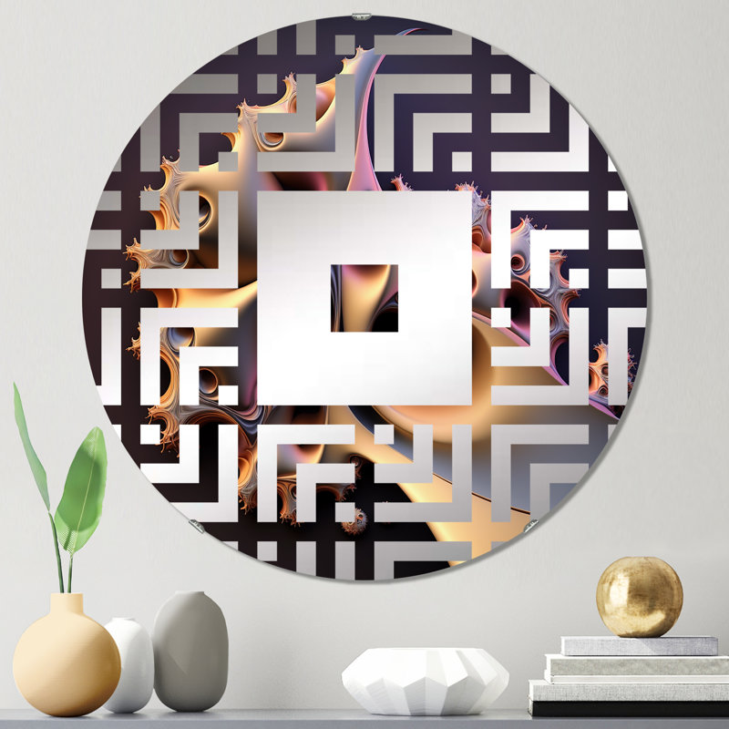 Jeaniece - Miroir mural carré, 23,6 po x 23,6 po