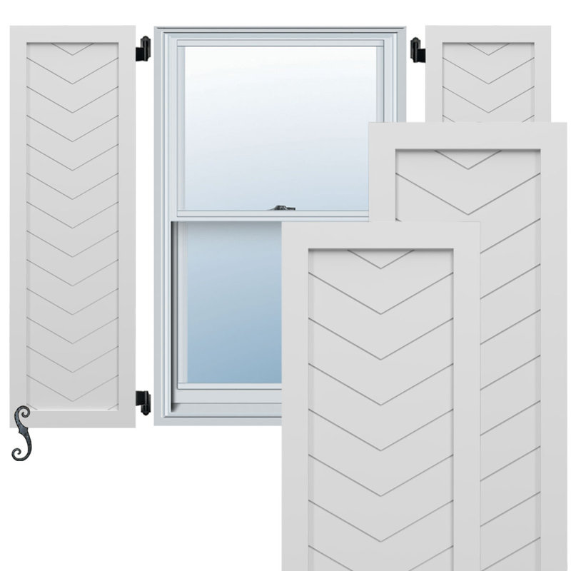 Volets EnduraCore, L 12 po, H 27 po, Blanc