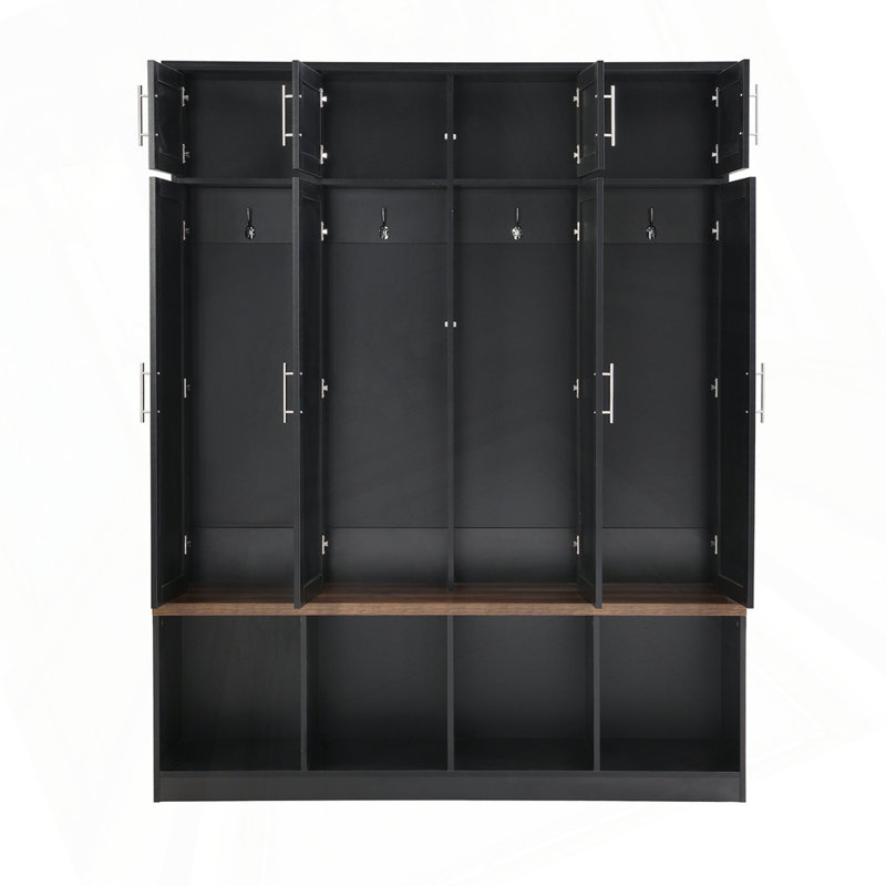 Versatile Hall Tree with 4 Hanging Hooks