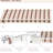 Patio Sunshade - 13' X 8' Retractable Awning, & Water-, Manual Crank, Aluminum Frame, Red Stripes For Yard Balcony Awning Deck