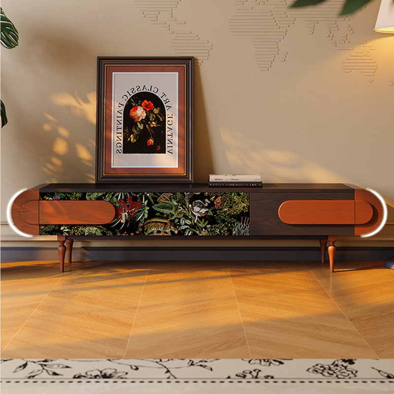 Meuble télé de style français rétro, 86.61"
