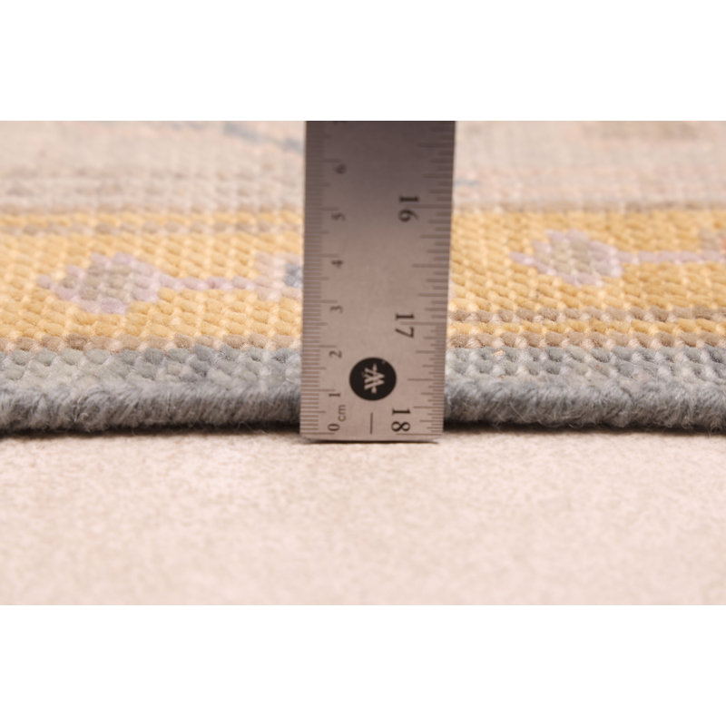 Tapis bleu moderne en denim Oushak 8 pi 1 po x 10 pi 1 po