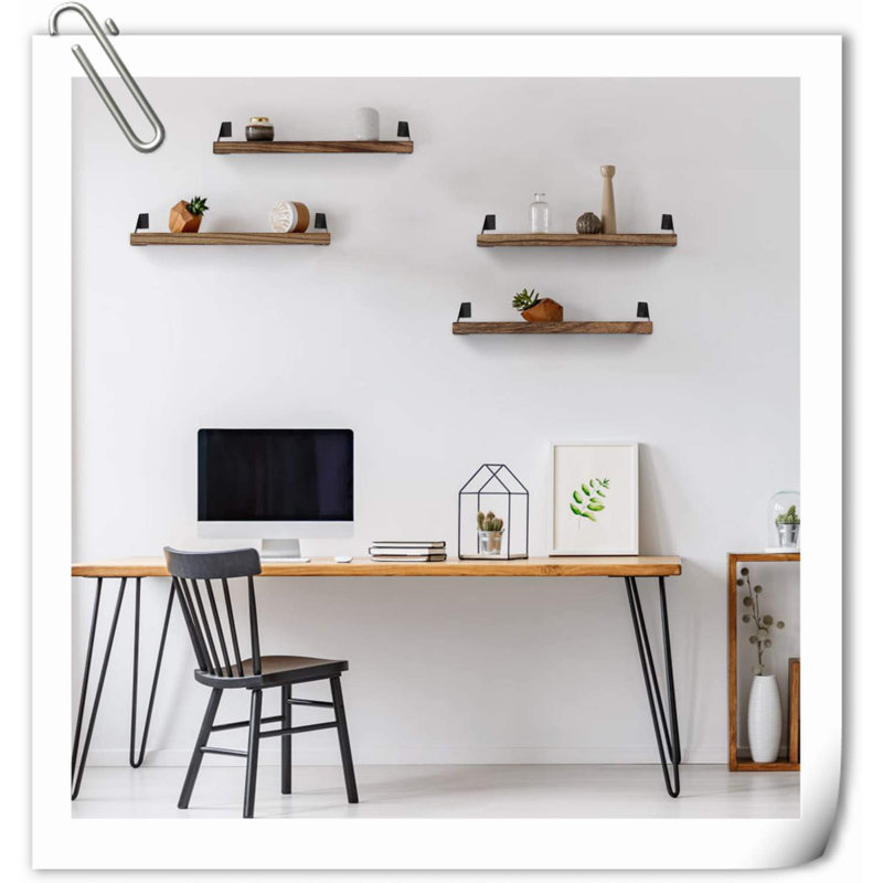 Tablette flottante en bois 5 pièces Fenella