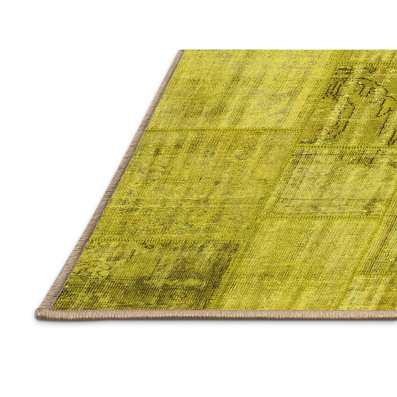 Performance Patchwork Indoor Rug, Rectangle 4' x 6'