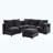 Coburn Chenille Upholstered Sectional Sofa with Movable Ottoman, Storage & USB Ports-600013291