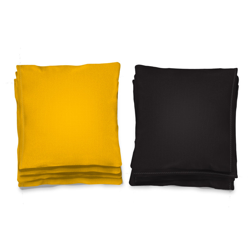 Sacs toutes saisons pour planches de cornhole, Jaune / noir