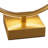 19" Gold Metal Abstract Geo Table Lamp