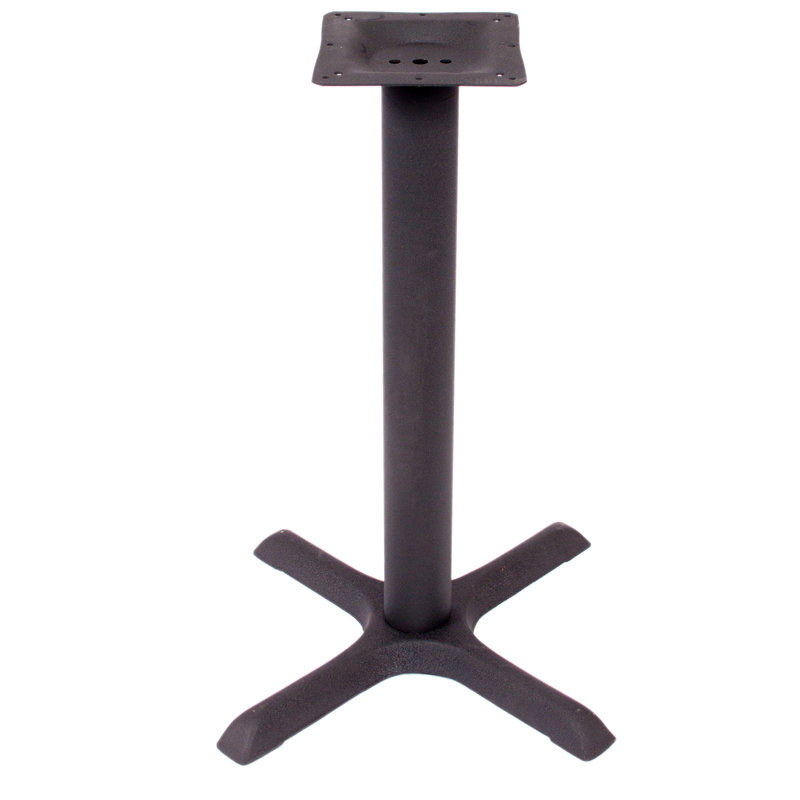 Stamped Steel 36x36" Cross Table Base, Dining Height