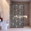 29-1/2 In W x 75 In H French Black Silk Screen Frameless Glass Shower Panel