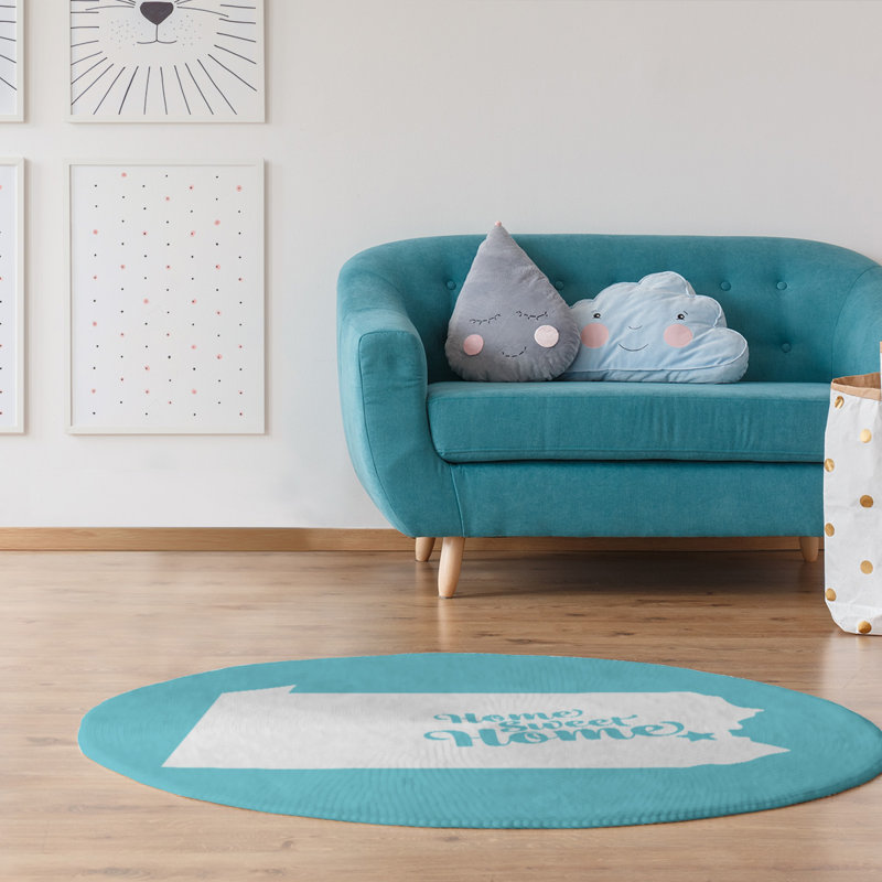 Chenille Indoor Rug, Round 5'