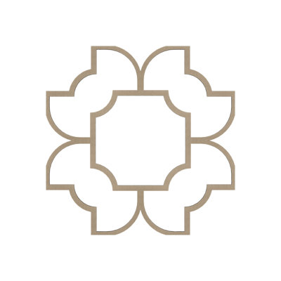 83"W x 83"H x 3/8"T King Size Anderson Decorative Fretwork Wood Ceiling Panels, White Oak