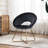 Focht 20" Wide Velvet Barrel Armchair with Open Back and Gold Metal Legs-438874835