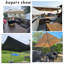 Parasol en taupe décalé carré en aluminium 10 pi avec rotation de 360 ° Rishav-814052389