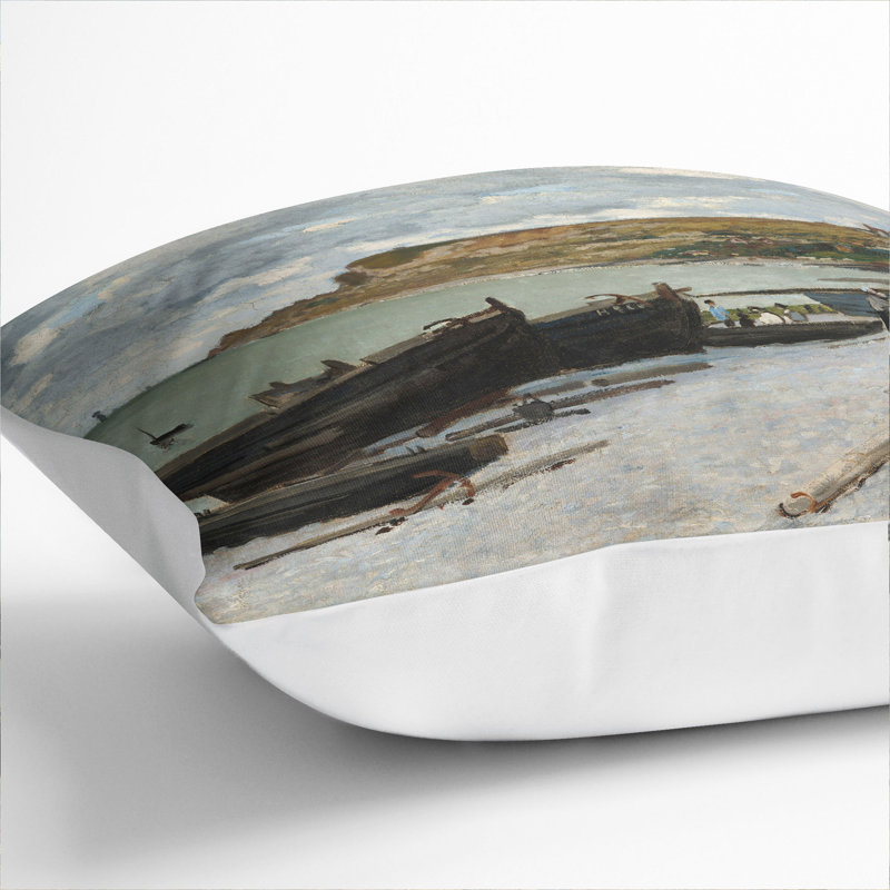 Sainte-Adresse Beach Scatter Cushion, White, 40cm H x 40cm W x 15cm D