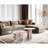 Natural Pink Marble Coffee Table , Round Centerpiece For Primary Living Space, 70Cm And 45Cm Diameter, Easy - To Assemble Furniture Luxury Room, Piece-1707617657