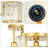 3-Light 11.8" Modern Flush Mount Ceiling Light Fixture With Clear Crystal Glass Shades-376063183