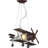 Eclectic 1 Light Brown Airplane Chandelier-29557816