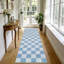 Tapis multicolore à carreaux lavable avec envers antidérapant-168933858-168933868
