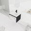 Floating Wall-Mounted Bathroom Vanity With Ceramics Sink & Soft-Close Cabinet Door-Package-384825986