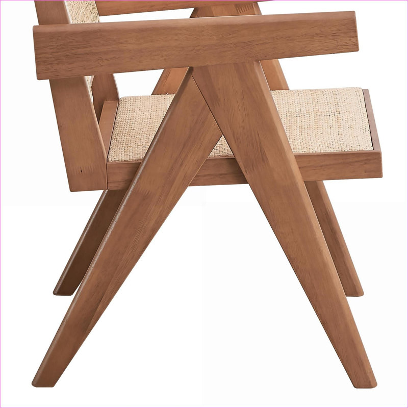 Fauteuil d'appoint pour adultes en rotin brun clair Valentina de Valentina