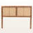 Montrose mid-century modern Rustic Oak Wood Rattan King Size Headboard, 49.8'' H X 77.89'' W X 0.55'' D-1060062524