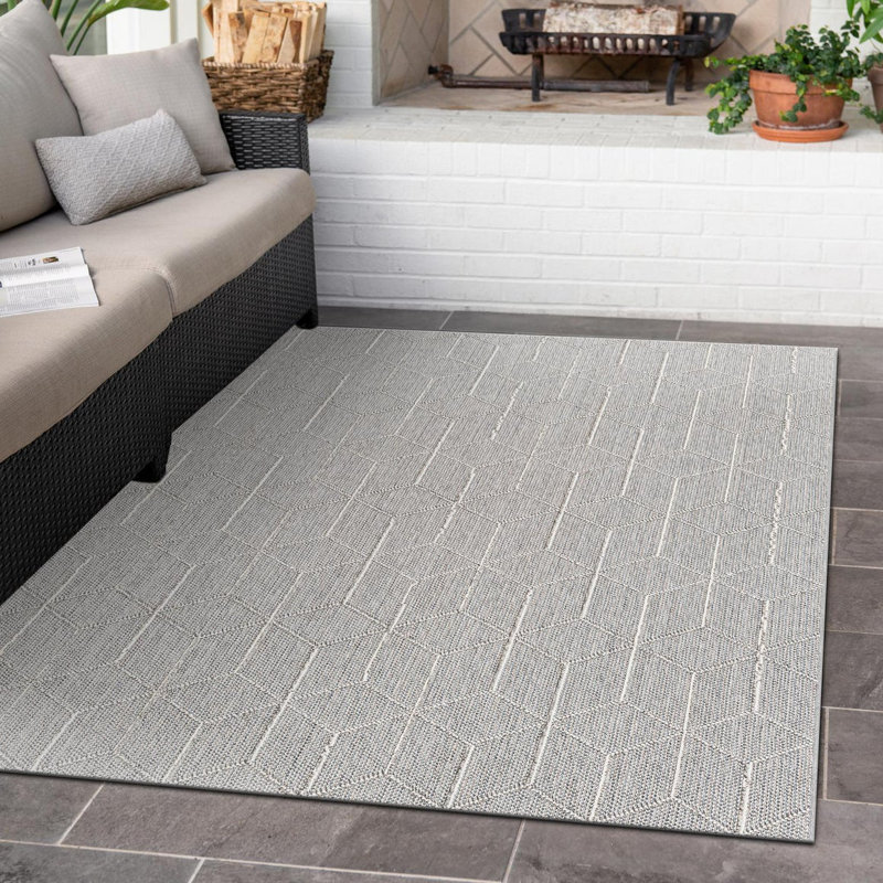 Indoor/Outdoor Trellis Area Rug, Rectangle 10' x 14'1"