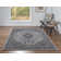 Tapis gris et gris anthracite tissé à plat à la machine Pagerale