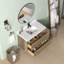 Meuble-lavabo flottant mural 36 po avec lavabo simple Melihcan