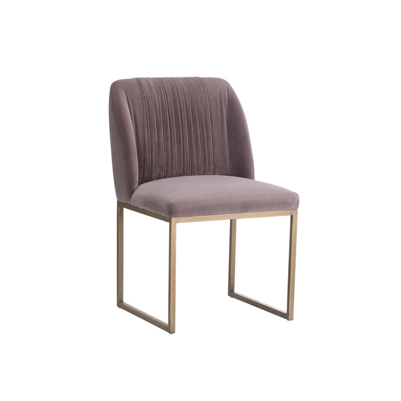 Dart 19.5'' H Tufted Upholstered Parsons Chair - Pink, Purple