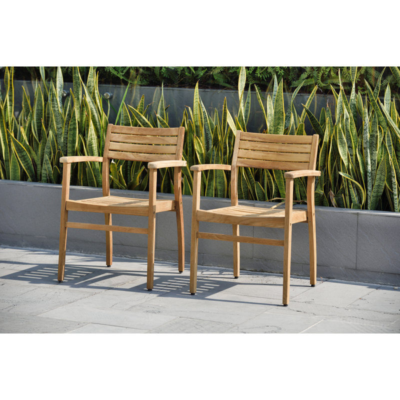 Chaise d'extérieur 100% teck certifiée FSC Rafael