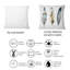Carré, plumes colorées Boho F - Coussin décoratif imprimé bohémien et éclectique-60158055