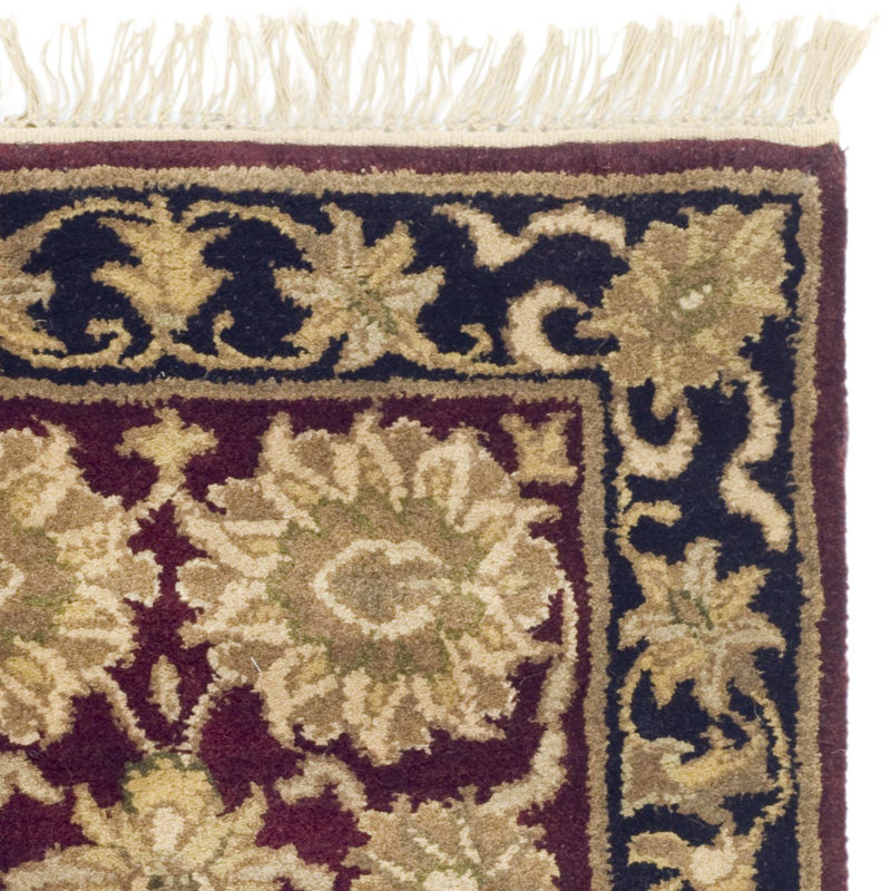 Tapis beige en laine touffeté à la main Audane, Ovale 7 pi 6 po x 9 pi 6 po
