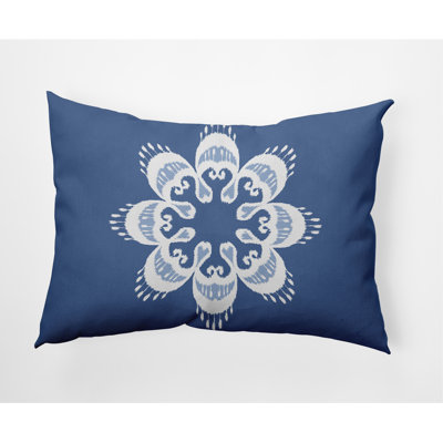 Ikat Mandala Decorative Rectangular Pillow Cover & Insert
