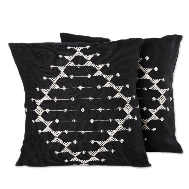 Geometric Cotton Pillow Cover