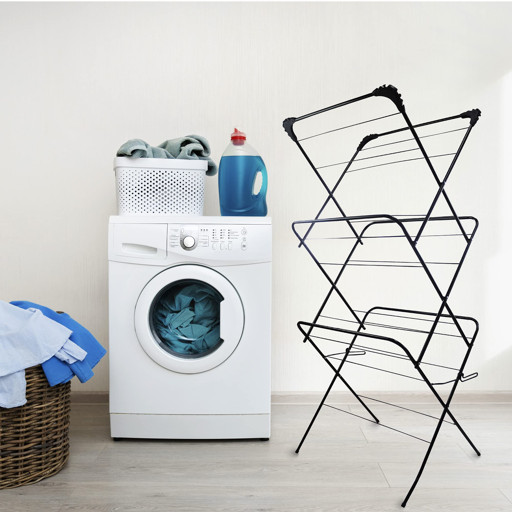 Rebrilliant Metal Foldable Accordion Drying Rack | Wayfair.ie