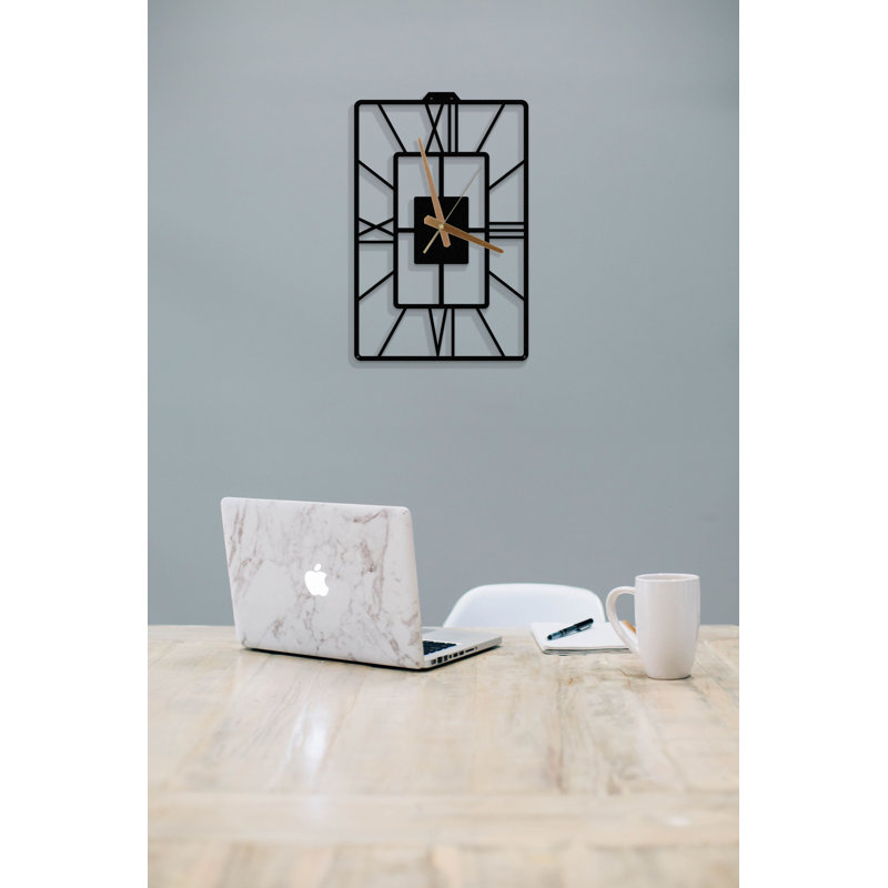 Amergin Metal Wall Clock, 45cm H x 29cm W