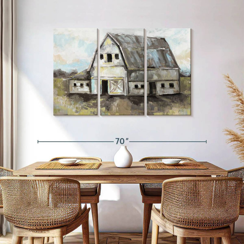 Lilie Tranquil Barn, 36" H x 57" W