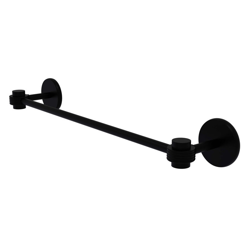 Barre à serviettes murale 36" Satellite Orbit One, Noir mat, H 3 po x l 20,5 po x P 3,9 po