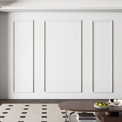 Art3d Pre-Cut Wainscoting  Accent Wall Panel Frame Kit,Ready to Assemble Wall Moulding Kit for Interior Wall Decor ,3 Frames