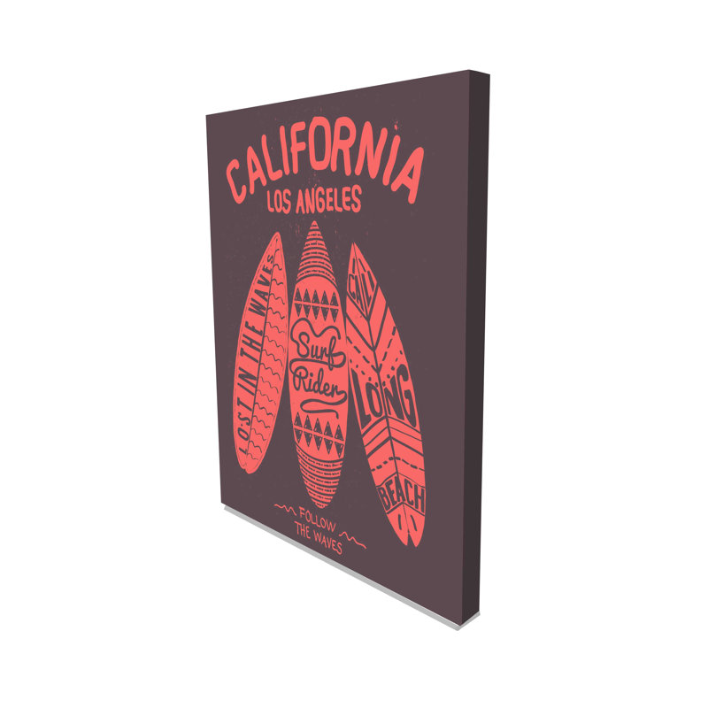 Los Angeles California - No Frame Print on Canvas, 31 cm H x 41 cm W