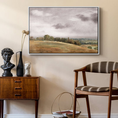 Paysage rétro DCCDXCIX - reproduction sur toile flottante
