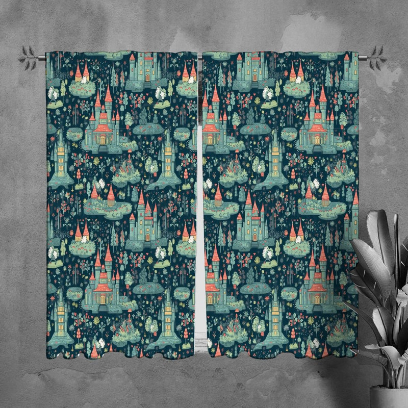 Paire de rideaux obscurcissant en polyester Markeveon, L 40 po x L 82 po