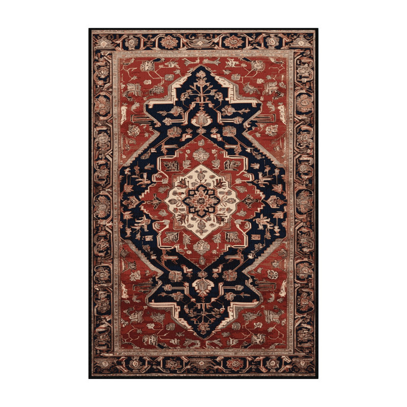 Tapis brun lavable à la machine, Tapis de couloir 2 pi x 4 pi