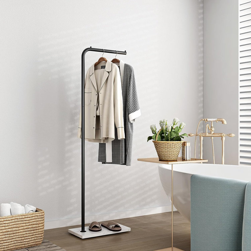 Steel Freestanding Coat Rack, Black