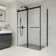 Belizzi 52" W x 76" H By Pass Frameless Exposed RollerShower Enclosure with Clear Glass