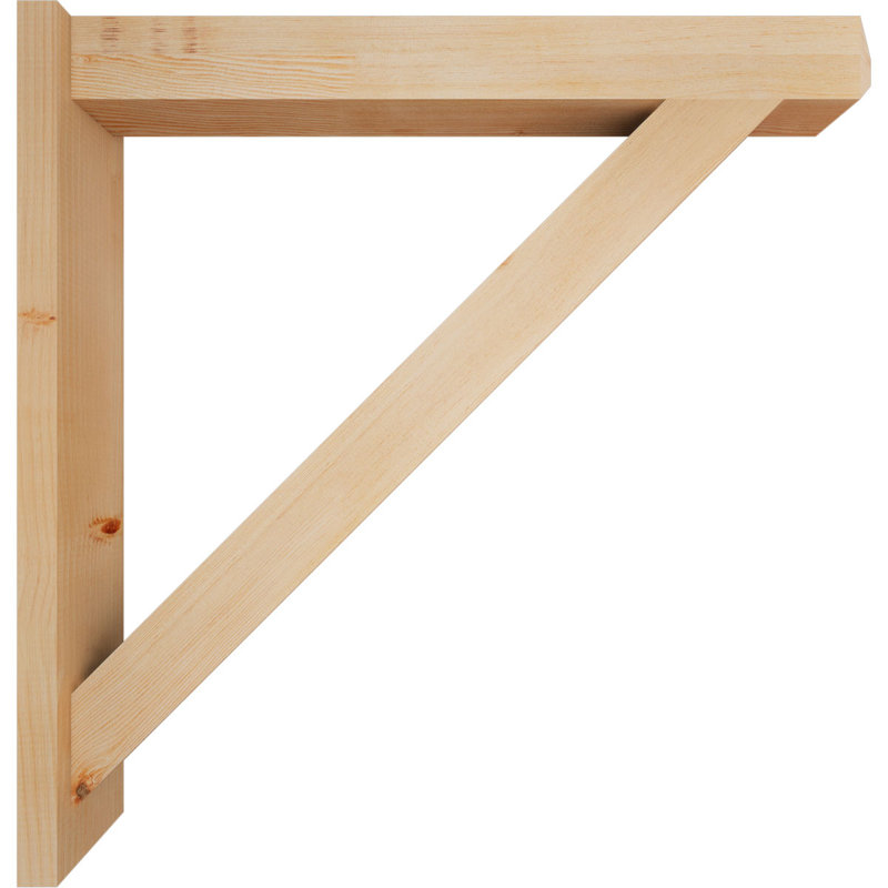 Artisan traditionnel en bois rustique, P 36 po x H 36 po, Sapin Douglas de 5 1/2 po (lisse)