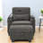 Adjustable Recliners With Storage And Usb, Foam Wood Gray