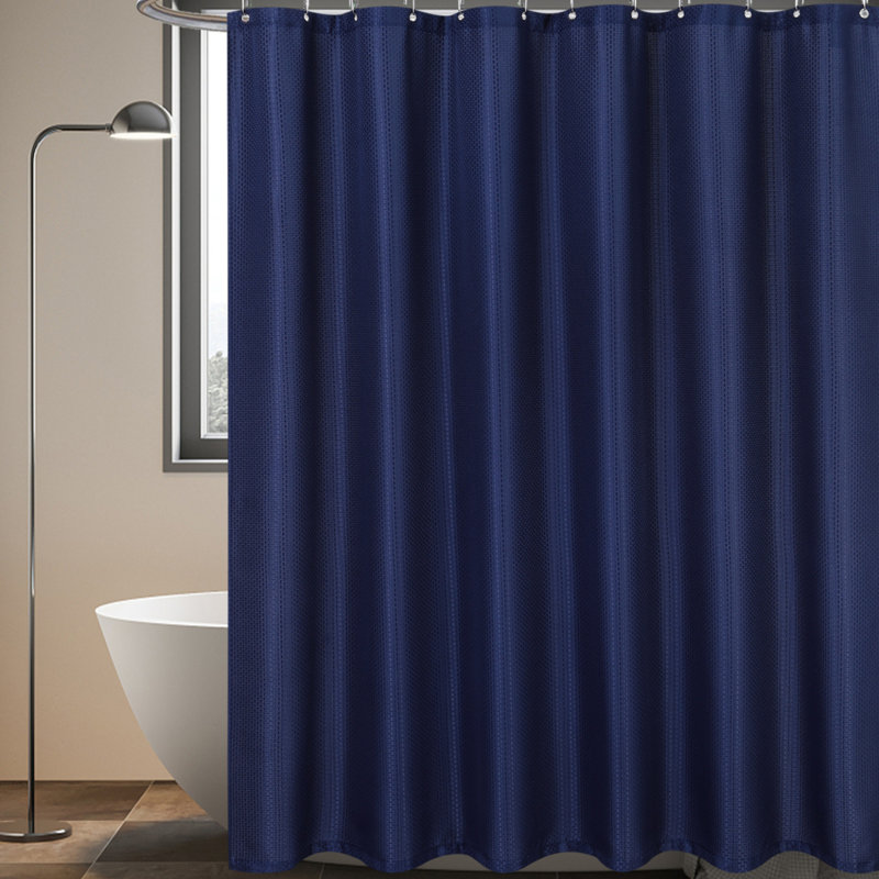 Thisnes Shower Curtain, Blue, 72" H x 72" W