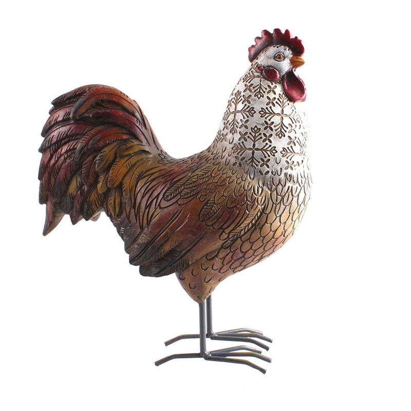 Figurine coq en résine Aquinas